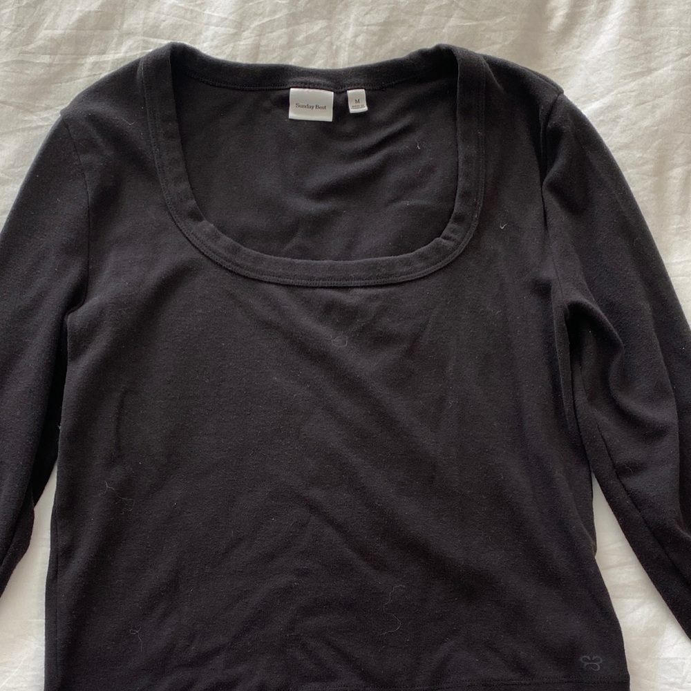 Sunday Best Black Long Sleeve Top